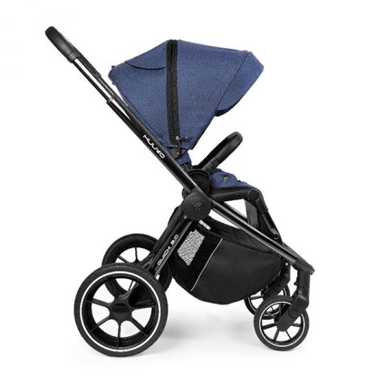 Бебешка количка QUICK 3.0 Black Chrome - MUUVO - azure blue