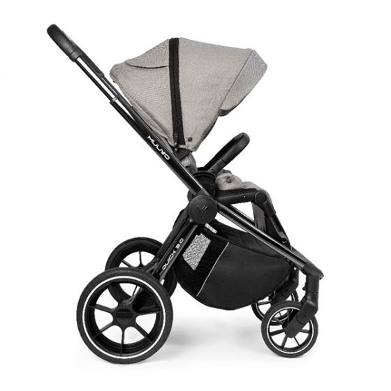 Бебешка количка QUICK 3.0 Black Chrome - MUUVO - steel grey