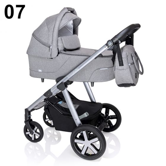 Бебешка количка 2в1 HUSKY - BABY DESIGN 2020 - тъмно сива