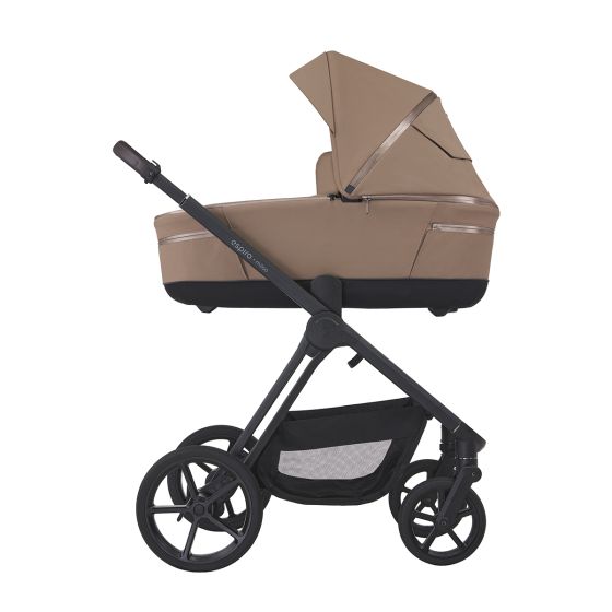 Бебешка количка 2в1 Miloo Beige Luster - Espiro - Кош за новородено