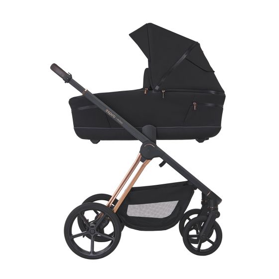 Бебешка количка 2в1 Miloo Diamond Black - Espiro - Кош за новородено