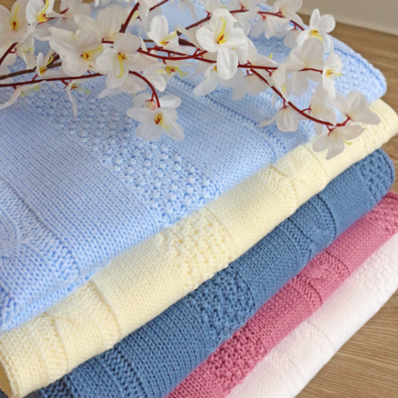 Бебешко плетено одеяло 