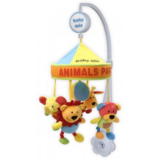 Музикална играчка за легло Animals Party - BABY MIX