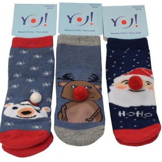 Коледни чорапи - Winter Friends Blue