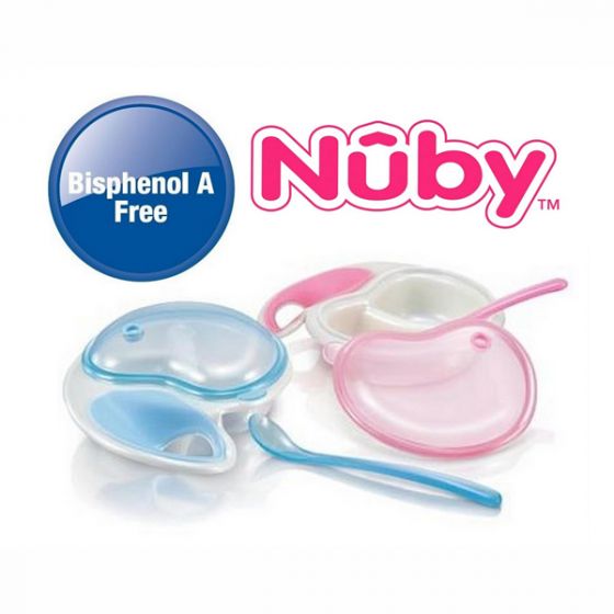 Комплект за хранене купа с лъжица NUBY