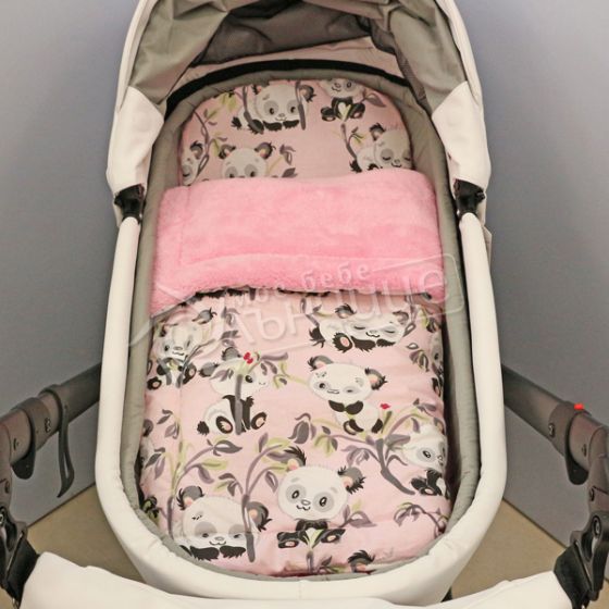 Зимен комплект за количка - Pink Panda