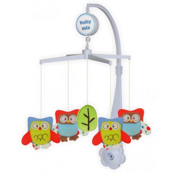 Музикална играчка за легло Owls - BABY MIX