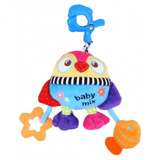 Плюшена музикална играчка Пингвин с рибка - BABY MIX