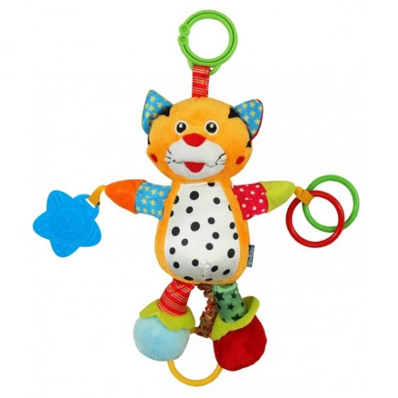 Вибрираща плюшена играчка за количка Тигър - BABY MIX