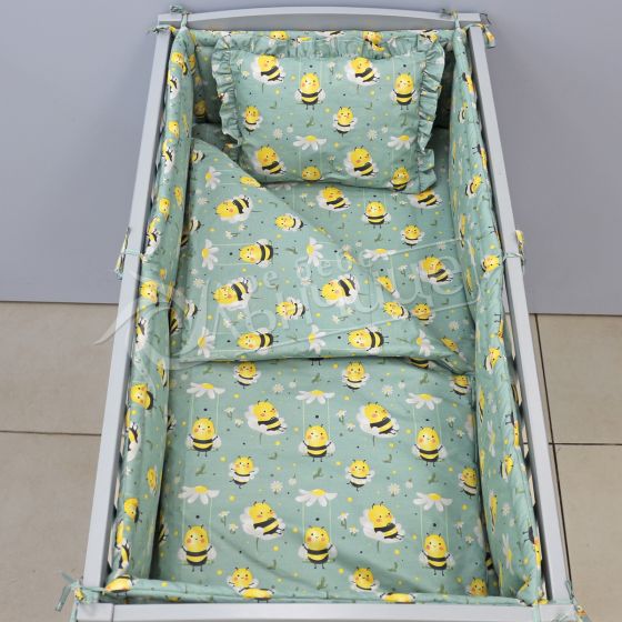 Спален комплект с обиколници Daisy Bee - 50x100