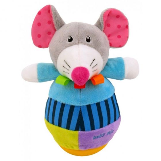 Плюшена образователна играчка Мишка неваляшка - BABY MIX