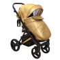 Бебешка количка ROYAL Gold - NIO - със седящ кош и покривало за крачета