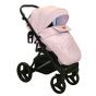 Бебешка количка ROYAL Pink - NIO - със седящ кош и покривало за крачета