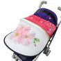 Дизайнерски двулицев сенник за бебешка количка с UV защита - Cherry Blossom