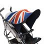 Дизайнерски двулицев сенник за бебешка количка с UV защита - London