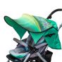 Дизайнерски двулицев сенник за бебешка количка с UV защита - Mandala