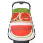 Дизайнерски двулицев сенник за бебешка количка с UV защита - Watermelon
