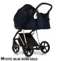 Бебешка количка 2в1 IVI MYSTIC BLUE ROSE GOLD - ROAN