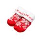 Коледни чорапки за бебе - Снежинка