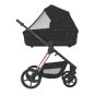 Бебешка количка 2в1 Miloo Diamond Black - Espiro - Комарник на кош за новородено