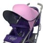 Двулицев сенник за количка с UV защита - Baby Pink