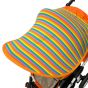 Двулицев сенник за количка с UV защита - Happy/Оранж