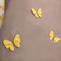 Спален комплект с обиколници Yellow Butterflies - детайл