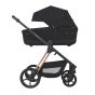 Бебешка количка 2в1 Miloo Diamond Black - Espiro - Удължение на сенник на кош за новородено