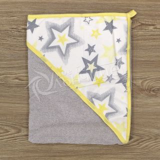 Бебешка хавлия - Yellow Stars