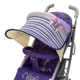Дизайнерски двулицев сенник за бебешка количка с UV защита - Dream