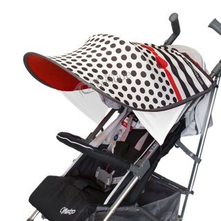 Дизайнерски двулицев сенник за бебешка количка с UV защита - Glamour Dots