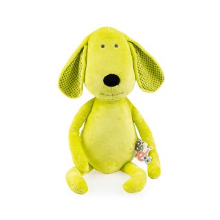 Мека играчка за гушкане Dog зелен