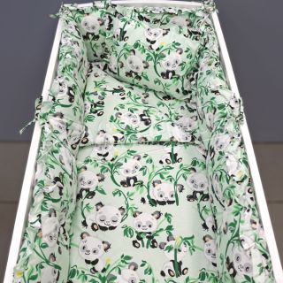 Спален комплект с обиколници Green Panda - 50x100