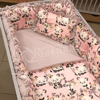 Спален комплект с обиколници - Pink Panda