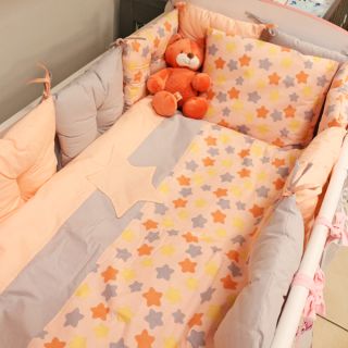 Спален комплект с обиколници Stars Peach