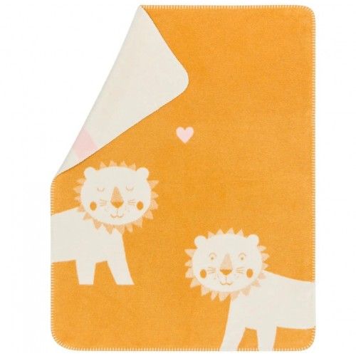 Памучно одеяло Mila 75/100 см - Влюбени лъвчета