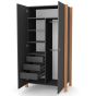Гардероб Veres Monaco 960 - Anthracite Natural