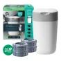Хигиенен кош за памперси Twist and Click бял + 4 бр. резервни касети - Tommee Tippee