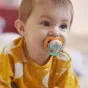 Комплект от 2 броя ортодонтични залъгалки, Ultra Air Happy 6-18m+, Philips AVENT -  надпис Пингвин и Костенурка