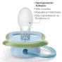 Комплект от 2 броя ортодонтични залъгалки, Ultra Air 0-6m, Philips AVENT -  Слънце и Дъга - Синьо 