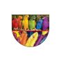 Дизайнерски двулицев сенник за бебешка количка с UV защита - Parrot