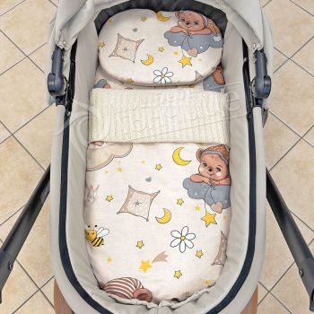Комплект за количка Sleepy Baby Beige Vintage - Есен/Зима