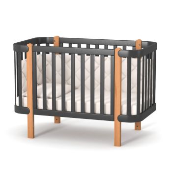 Бебешко легло от бук Monaco - Anthracite Natural