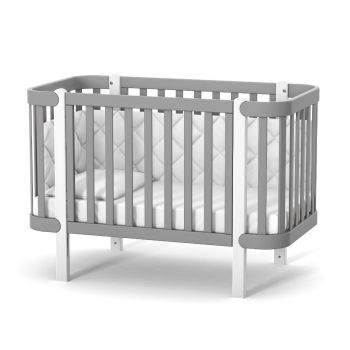 Бебешко легло от бук Monaco - Graphite White