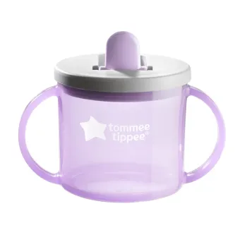 Чаша с дръжки First Cup лилава - Tommee Tippee