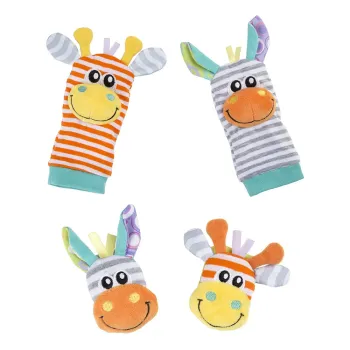 Комплект гривни-дрънкалки и чорапки Джунгла - Playgro