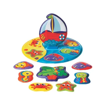 Пъзел за баня Платноходка - Playgro