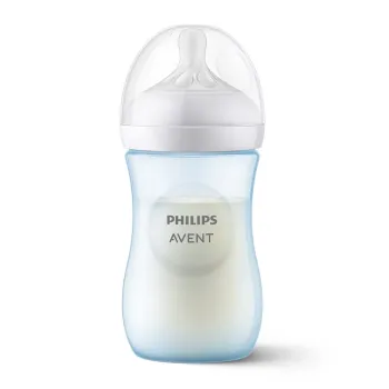 Шише за хранене Natural Response 3.0 с биберон 1м+, 260мл - Philips AVENT - Син