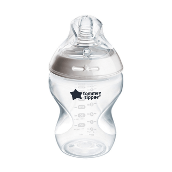 Шише за хранене Tommee Tippee Natural Start 0м+ самостерилизиращо, 260 мл, 1 капка