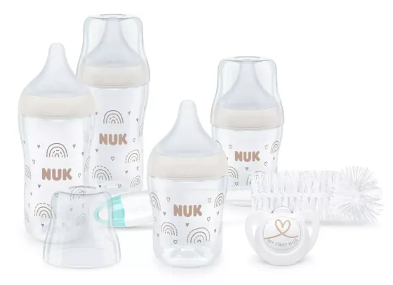 Стартов комплект от 8 части Nuk Perfect Match - Temperature Control, Дъга